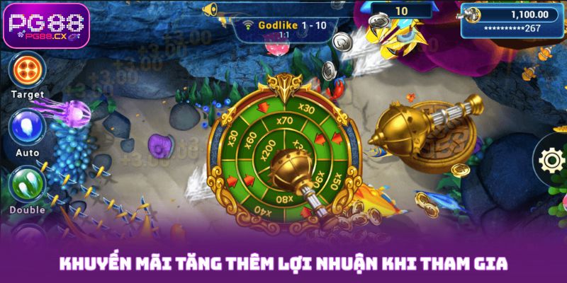 Khuyến mãi tăng thêm lợi nhuận khi tham gia bắn cá PG88