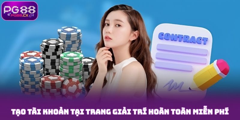 Tạo tài khoản tại trang PG88 hoàn toàn miễn phí